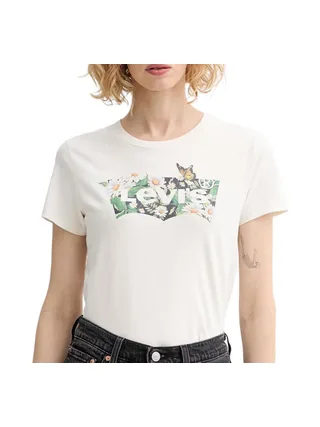 T-shirt Ecru Femme Levi's The Perfect 1