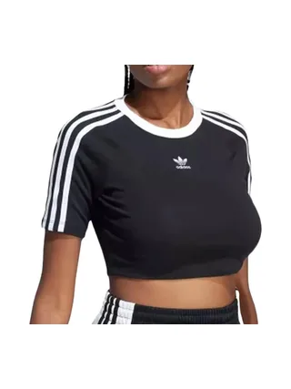 T-Shirt Noir Femme Adidas 3 S Baby 1