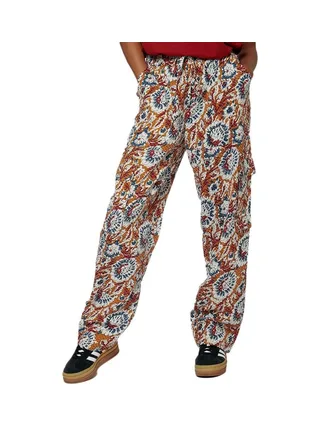Pantalon fluideRouge à Motifs Femme Kaporal SAX 1