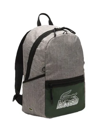 Sac à Dos Gris/Vert Homme Lacoste NH4144NZ 2