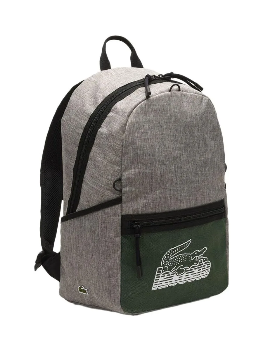 Sac à Dos Gris/Vert Homme Lacoste NH4144NZ 3
