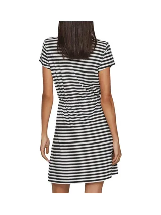 Robe Noir/Blanc à Rayures Femme Vila Mooney String 2