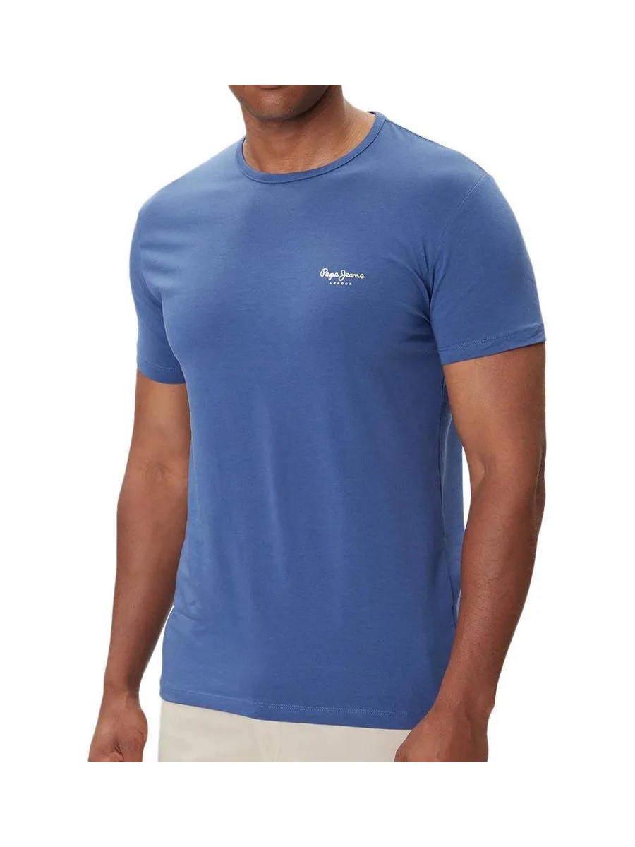 T-Shirt Bleu Homme Pepe jeans Original Basic 3 1