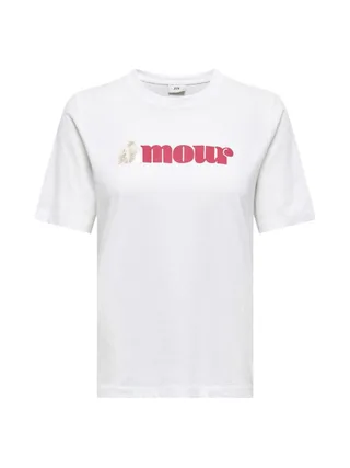 T-Shirt Blanc Femme JDY Emone 3