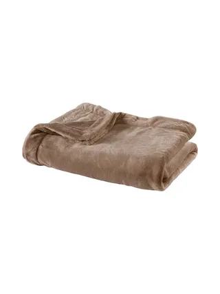 Plaid Beige Dodo Toucher Ultra Doux 130x170 1
