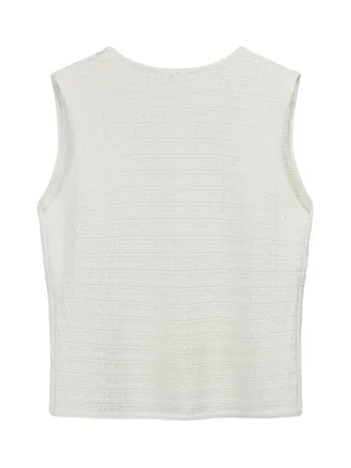 Débardeur Blanc Femme Teddy Smith Millie 2
