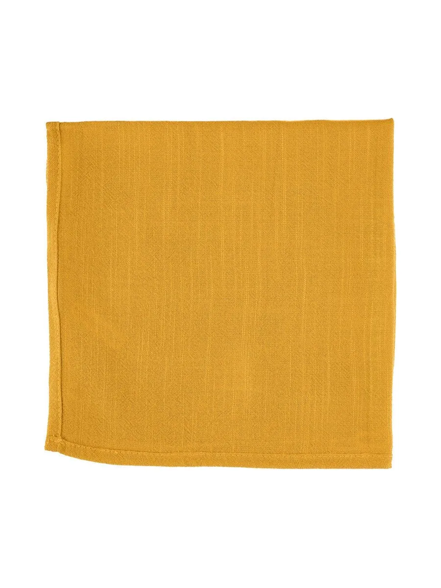 Serviette de table - 6 pièces - Lin et coton blanc crème 115