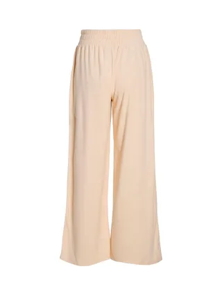 Pantalons fluide Éponge Beige Femme Vila Frotte 2