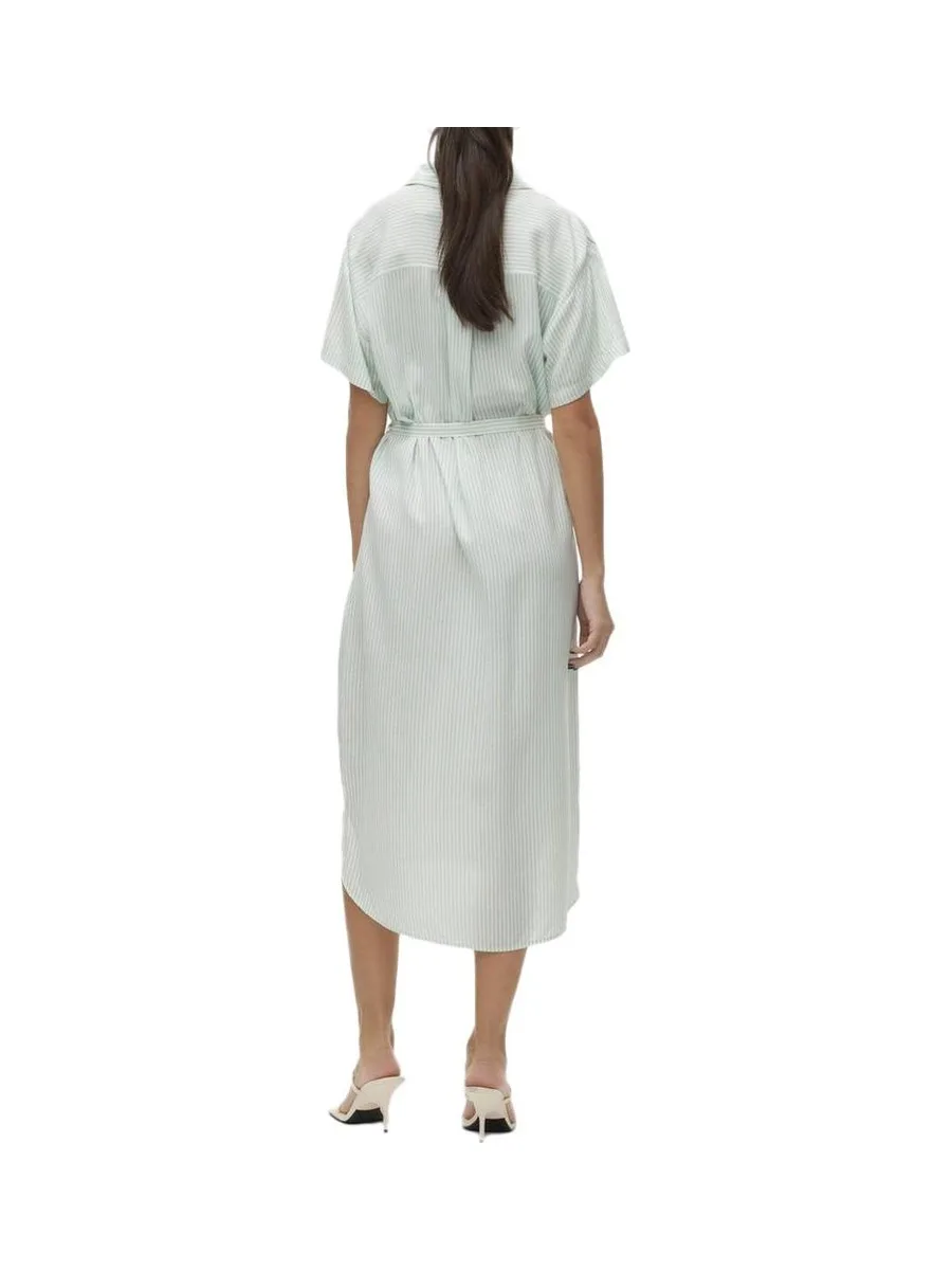 Robe Verte à Rayures Femme Vero Moda Bumpy 3