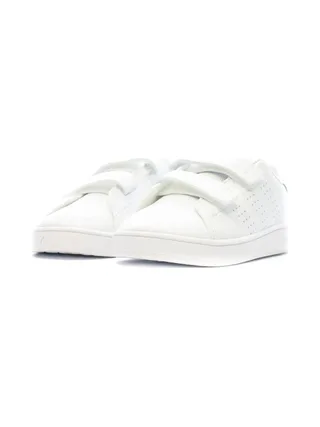 Baskets Blanches/Vert Enfant Adidas Advantage 6