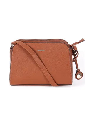 Sac à Bandoulière Camel Femme Manoukian OLIVIA 1