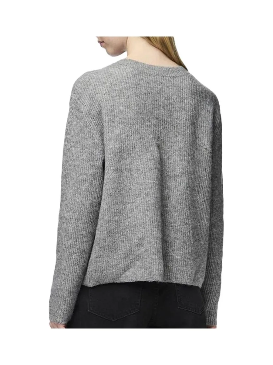 Gilet Gris Femme Pieces Silly 3