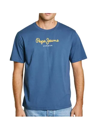 T-shirt Bleu Homme Pepe jeans Eggo AQW 1
