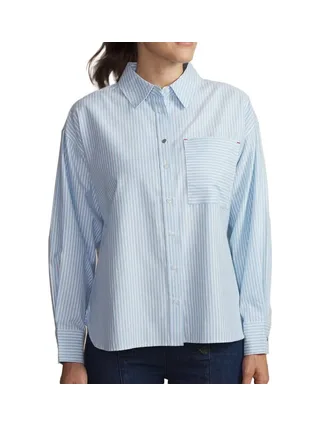 Chemise Rayures Bleu Femme TBS Oxygene 1