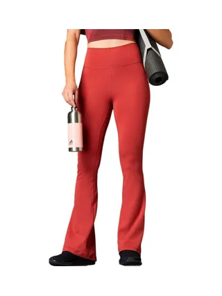 Pantalon fluide Rouge Femme Adidas All Me Flare 1