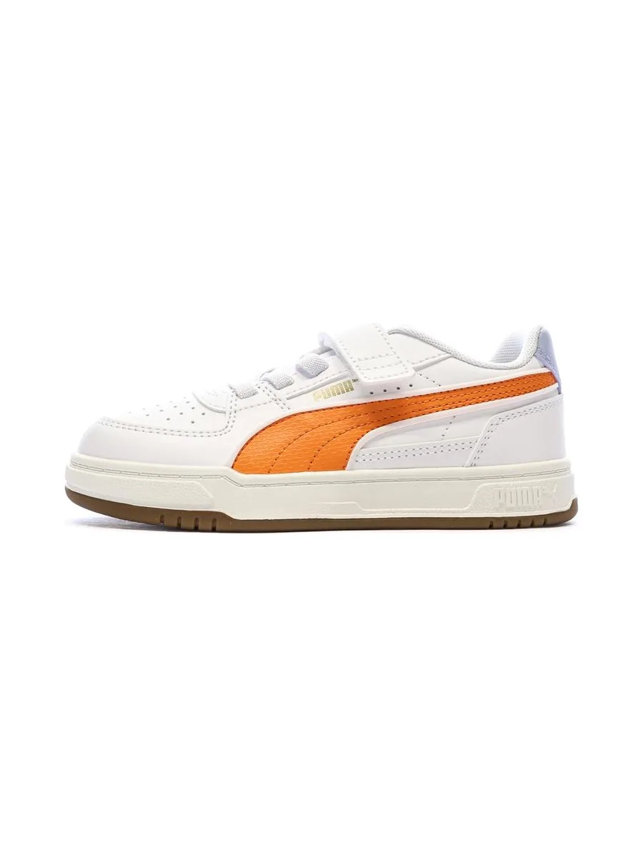 Baskets Blanches/Orange Garçon Puma Caven Iii Retro 2