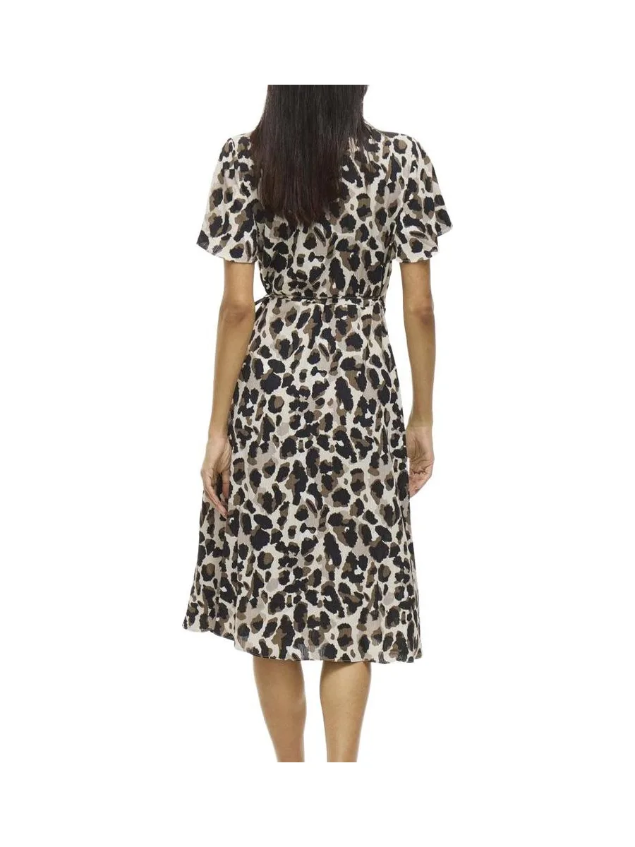 Robe Ecru à Motif Femme Vila Lovie 3