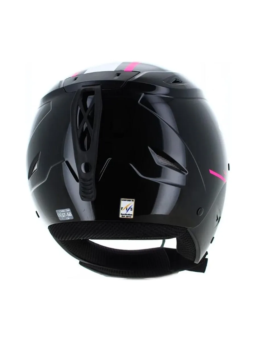 Casque de Ski Noir Femme Cairn Racing Pro Black Neon Pink 3