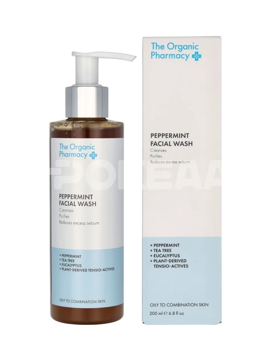 The Organic Pharmacy Peppermint Facial Wash 200ml 1