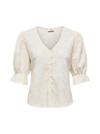 Blouse Écru Femme JDY Jakobe 2/4 3