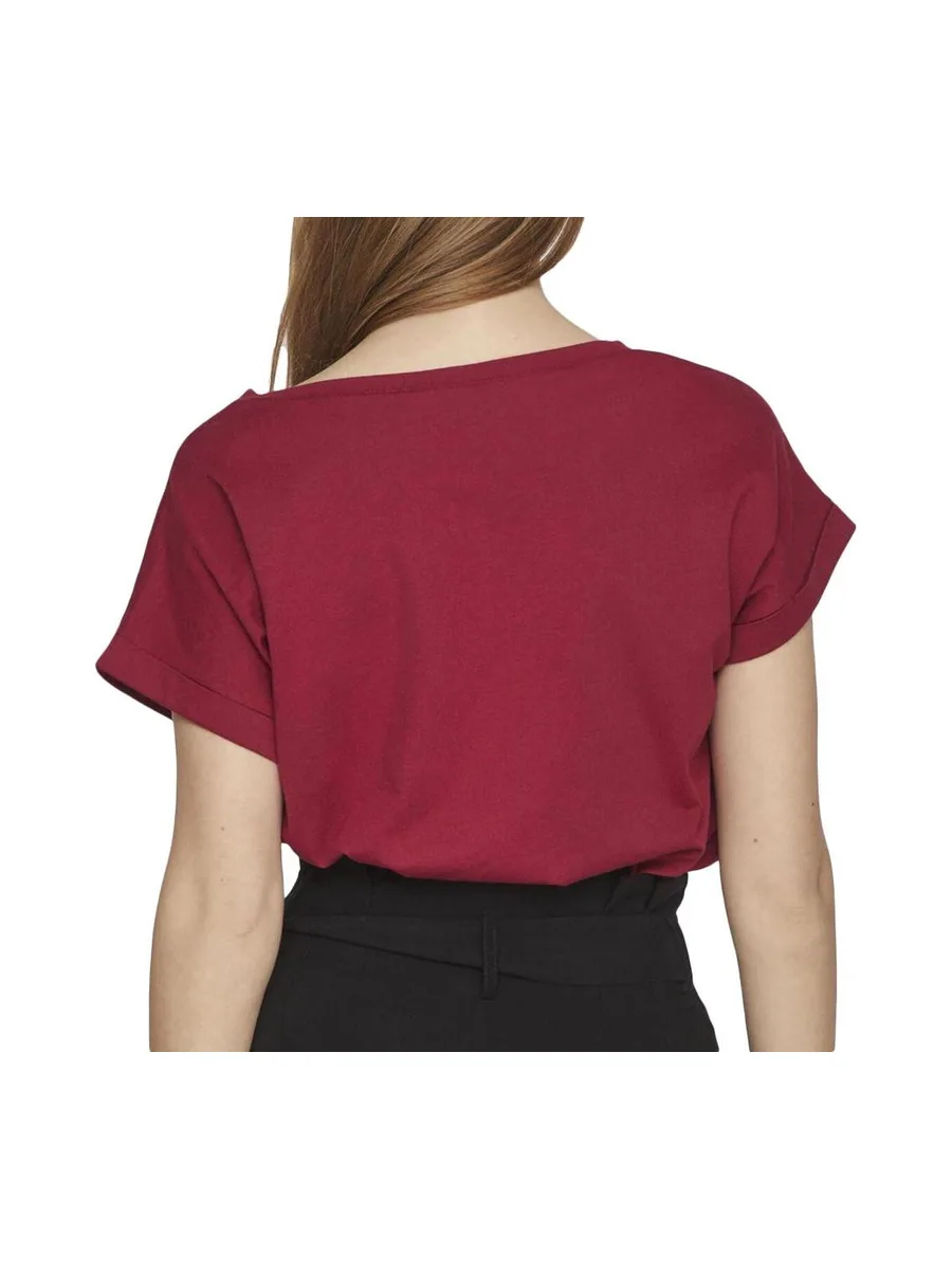 T-shirt Rouge Femme Vila Dreamers 3