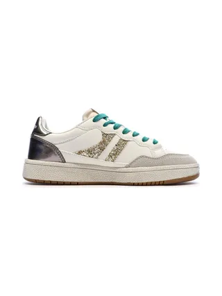 Baskets Ecru/Or Femme Teddy Smith 120598 2