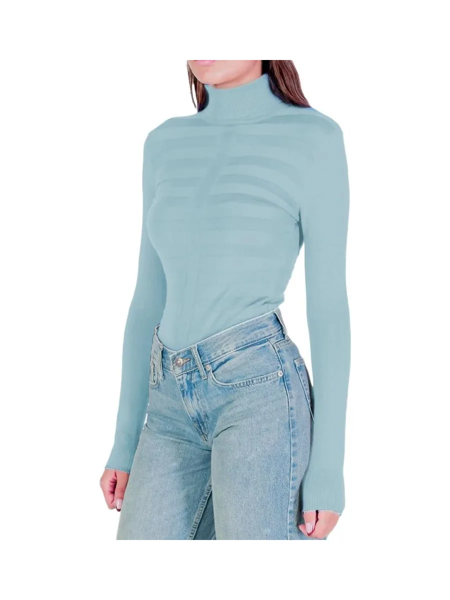 Pull Bleu Menthe Femme Morgan MENTHYO 2