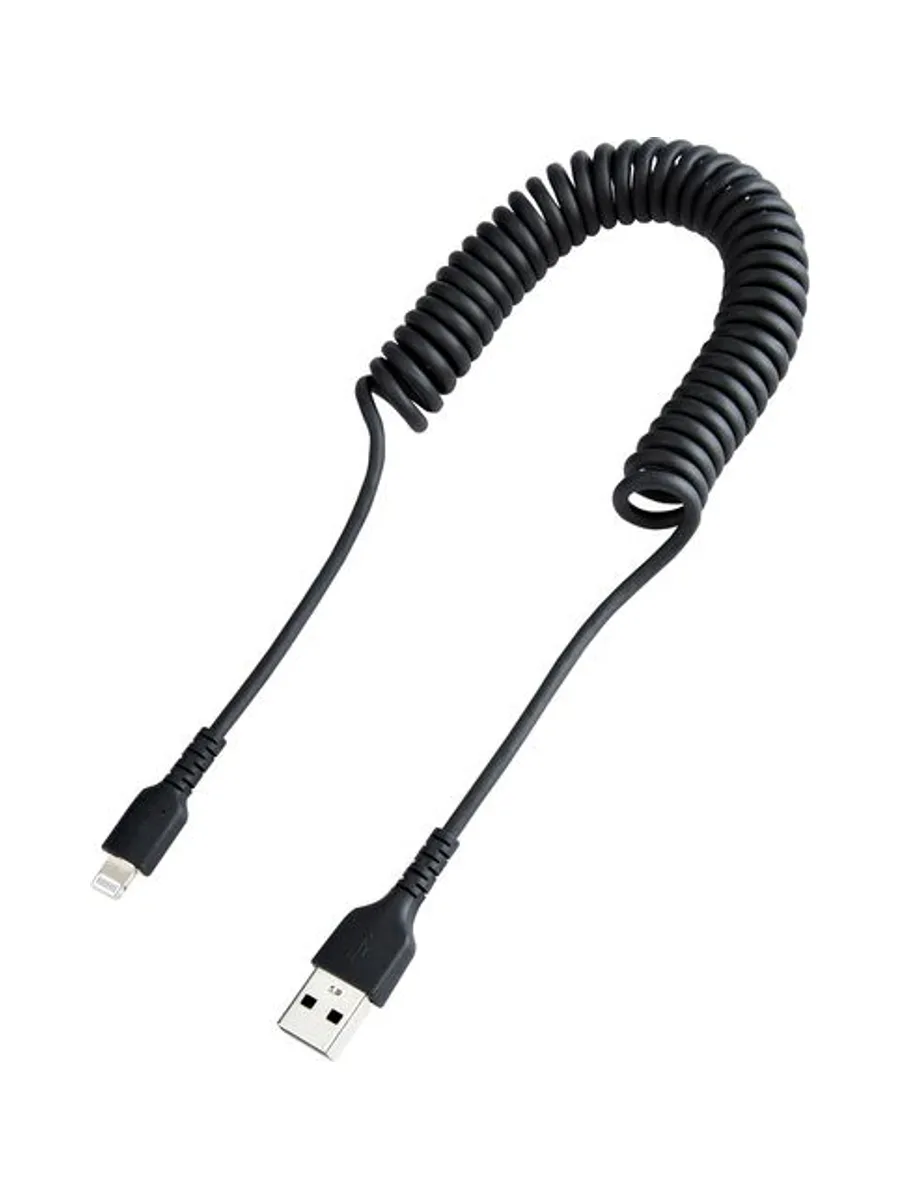 1m/3ft USB to Lightning Cable Coiled 2
