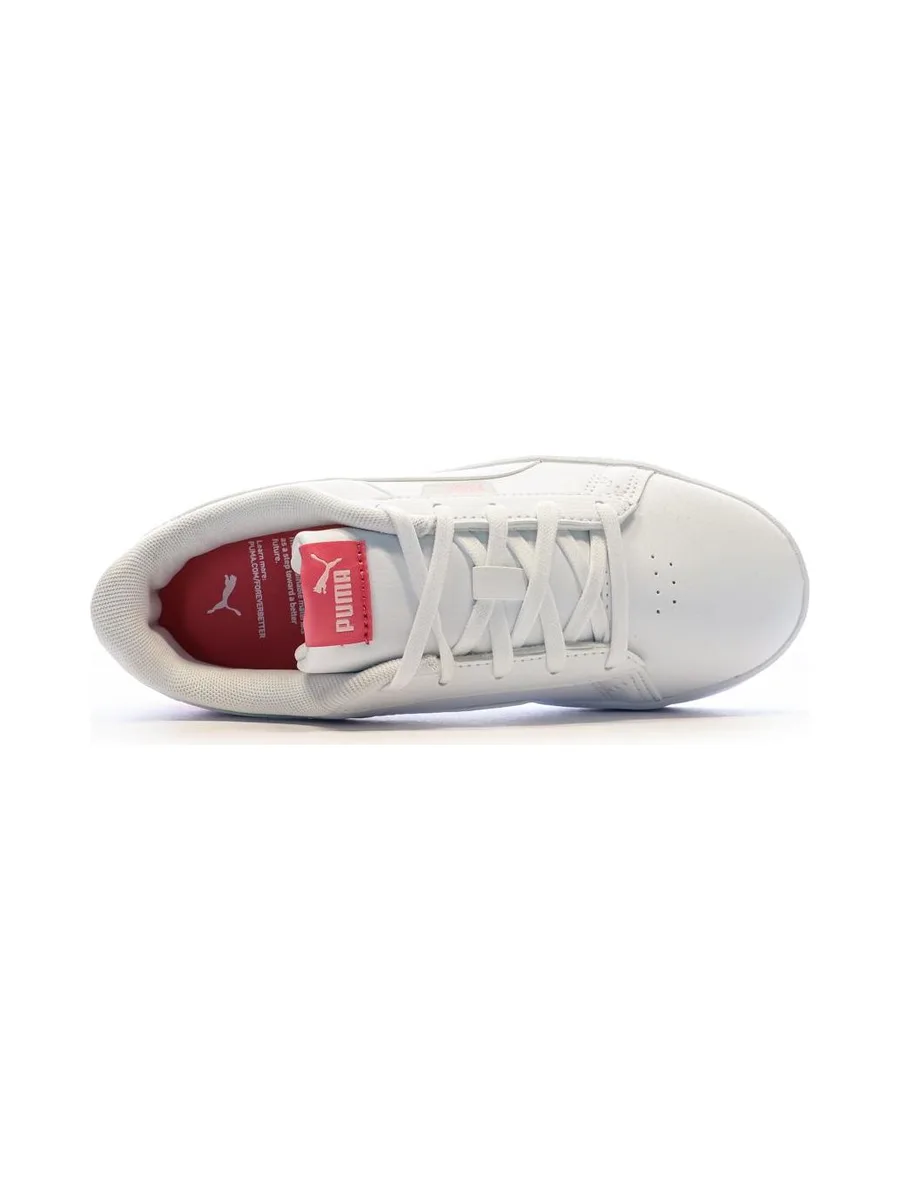 Baskets Blanc/Rose Fille Puma Jada 5