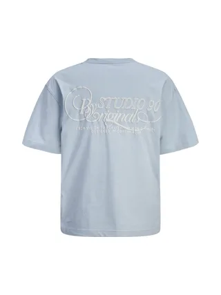 T-Shirt Bleu Garçon Jack & Jones Niagara Crew Neck 2