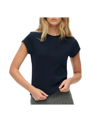 T-shirt Marine Femme Superdry Athletic Essential 1