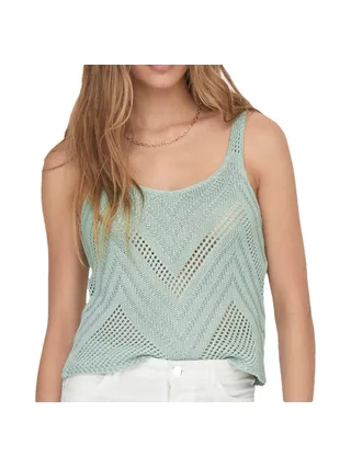 Débardeur Maille Vert D'Eau Femme JDY Sun 1
