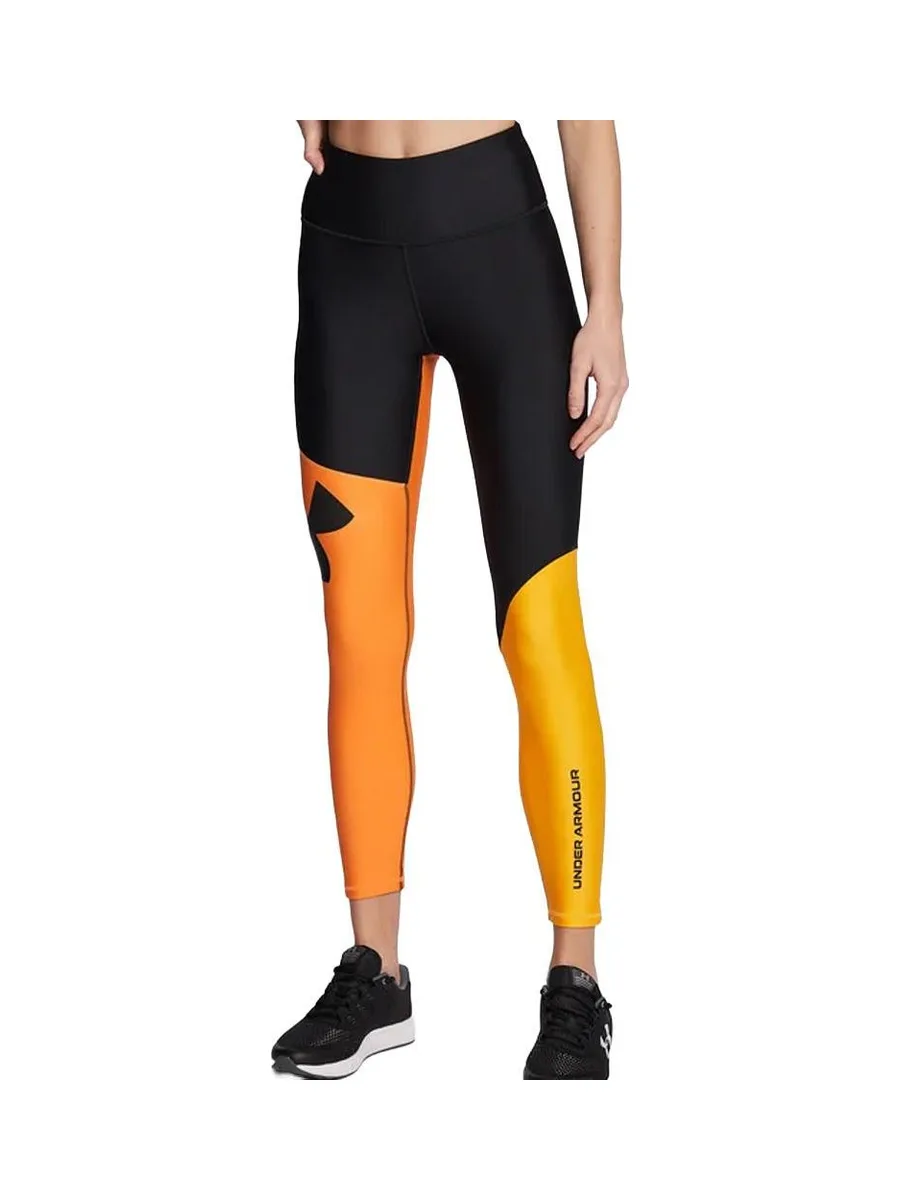 Legging de sport Noir/Orange Homme Under Armour Ankle 2
