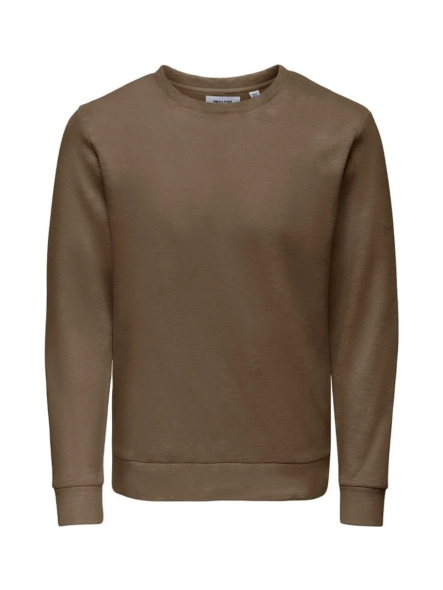 Sweat Marron Homme Only & Sons Chase 2