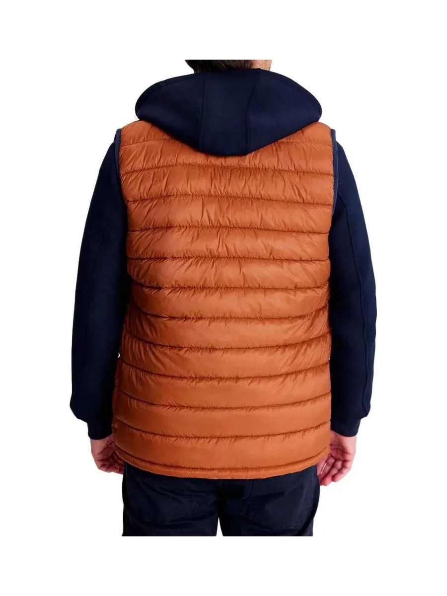 Doudoune Sans Manches Marron Homme TBS Fabian 3