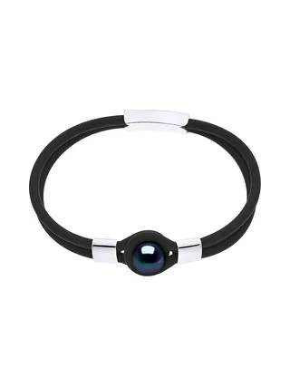 Bracelet Véritable Perle de Culture d'Eau Douce 9-10 mm — Argent 925 Millièmes — 22 cm — Homme 1