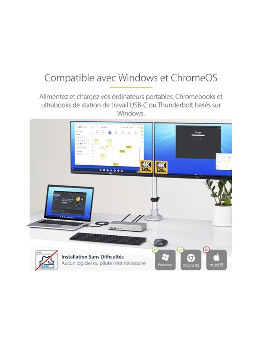 StarTech.com 155UE-USB4-DOCK laptop dock/port replicator 12