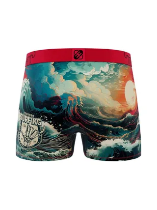 Boxer Rouge/Bleu/Orange Garçon Freegun Mer 2