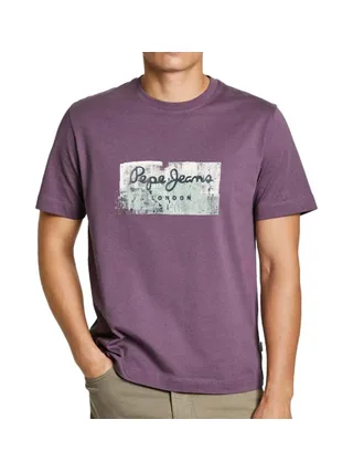 T-shirt Violet Homme Pepe jeans Connor 1