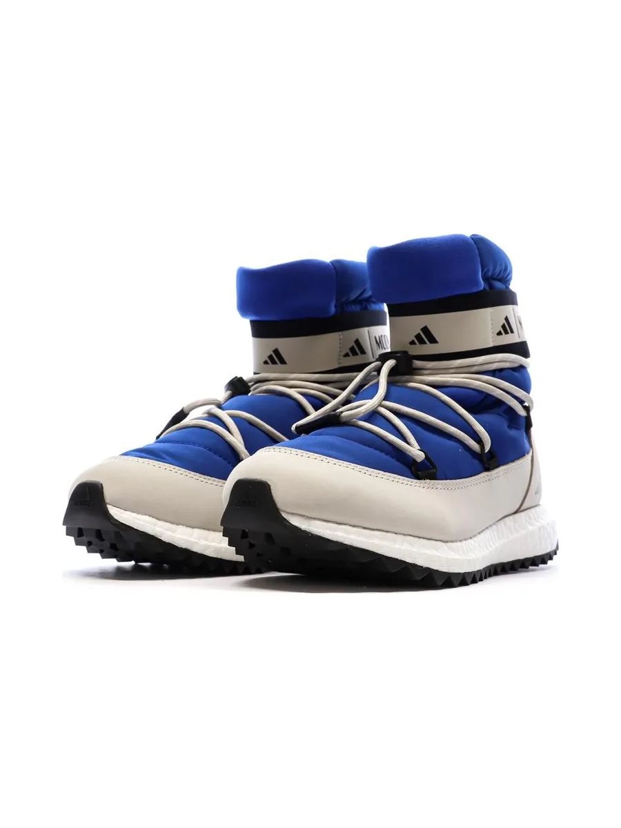 Moon Boot Bleu/Blanc/Noir Garçon Adidas High 6
