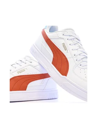 Baskets Blanc/Orange/Bleu Garçon Puma Caven Iii 7