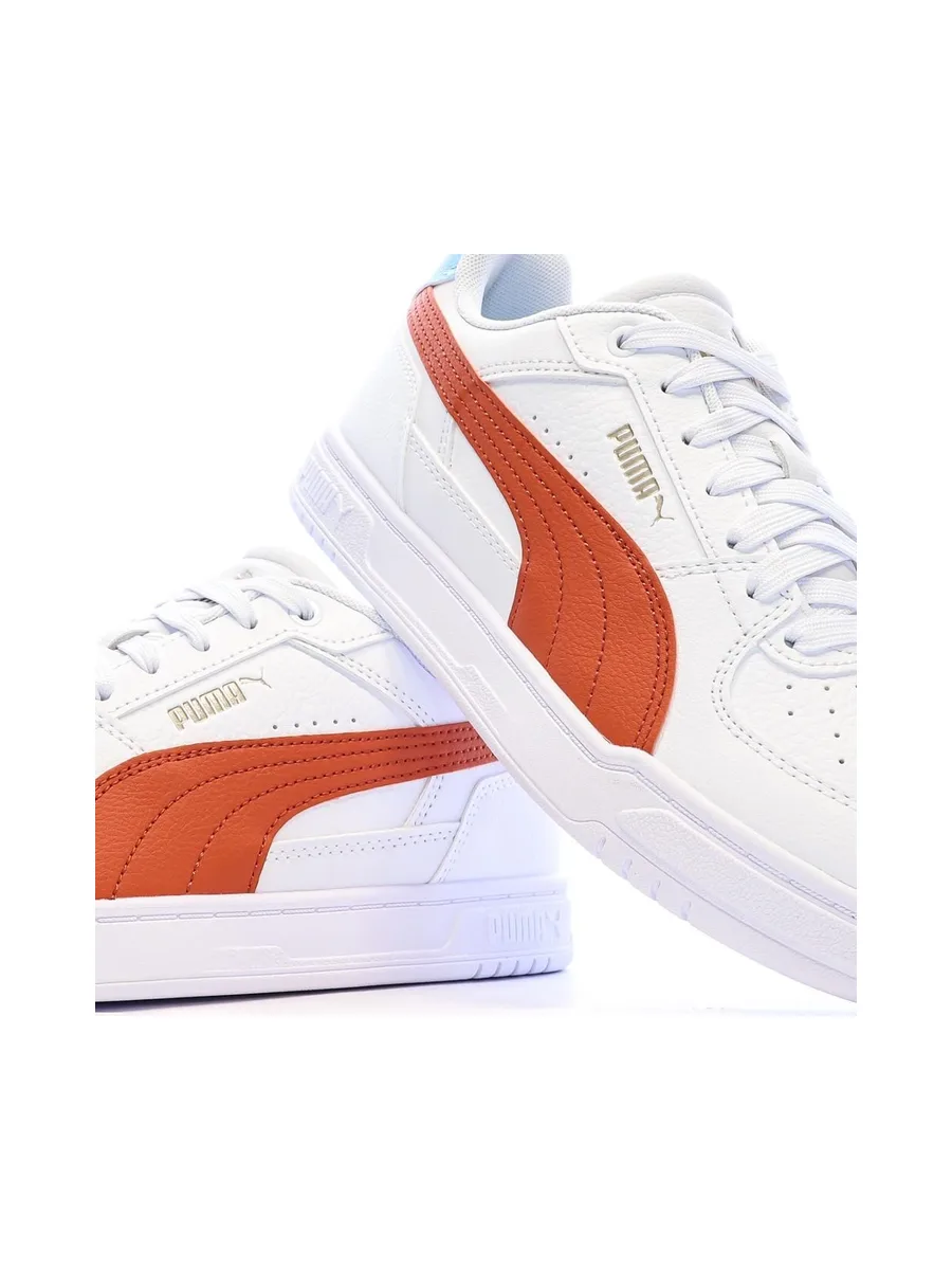 Baskets Blanc/Orange/Bleu Garçon Puma Caven Iii 8