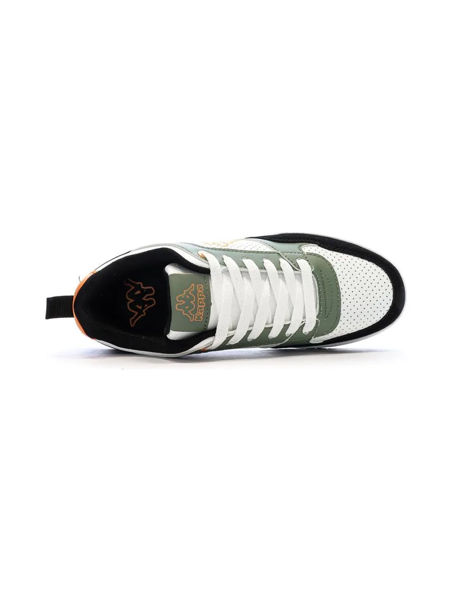 Baskets Blanc/Vertes/Noires Garçon Kappa Logo Manis 5