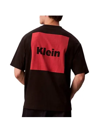 T-Shirt Noir/Rouge Homme Calvin Klein Jeans LV04RD813G 2