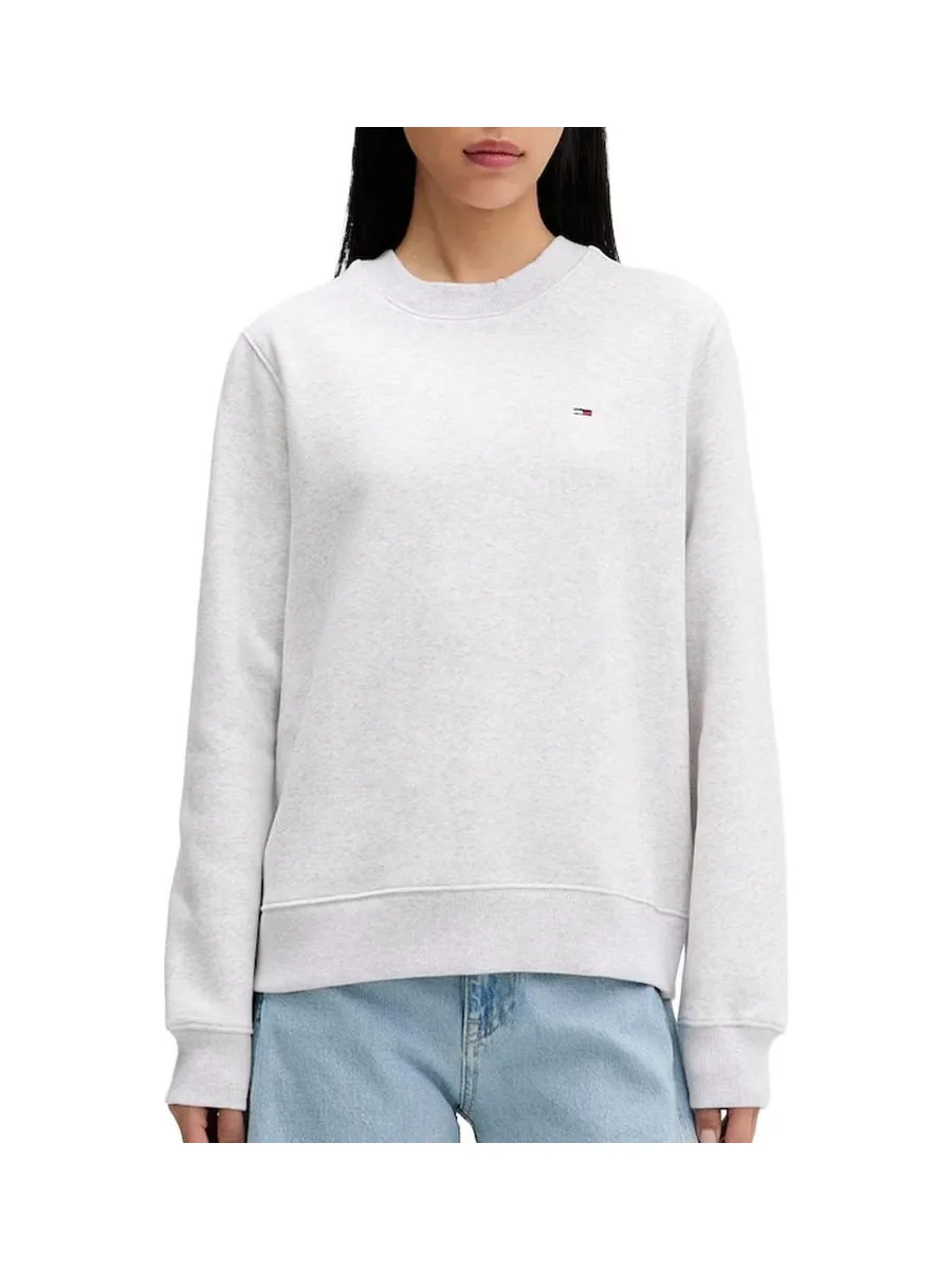 Sweat Gris Femme Tommy Hilfiger Flag Crew1 2