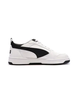 Baskets Blanc/Noir Femme Puma Rebound V6 Low 2