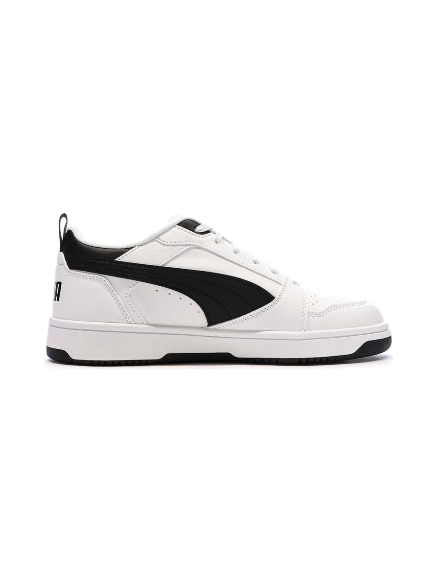 Baskets Blanc/Noir Femme Puma Rebound V6 Low 3