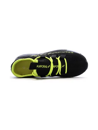 Baskets Noir/Jaune Homme Kaporal Dofino 4