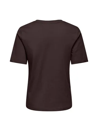 T-Shirt Marron Foncé Femme Only Happy 2