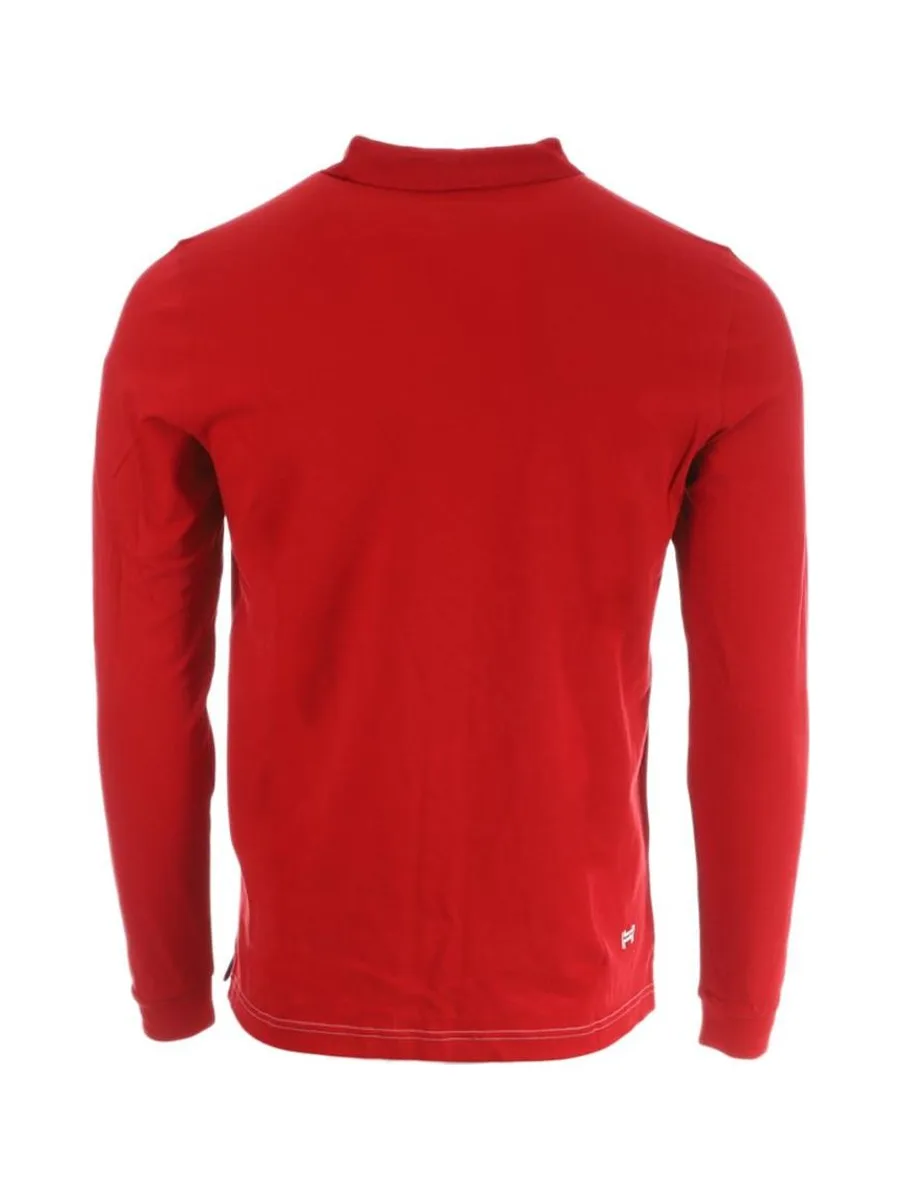 Polo Manches Longues Rouge Homme Hungaria Merapi 3